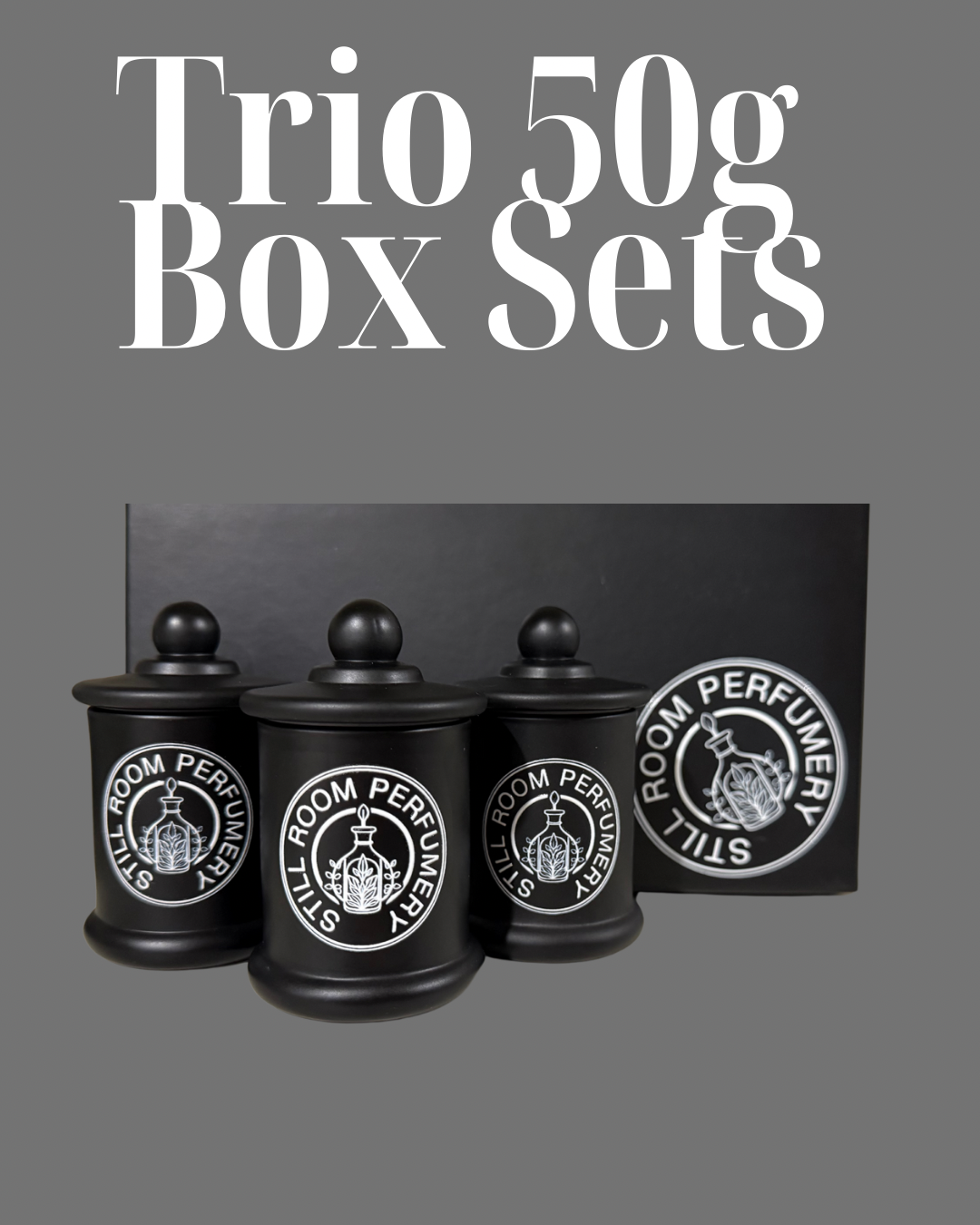 Trio scents Box - 3 x 50g Candle Lemongrass and Lime Breeze, Kakadu Plum, Australian Wildflower