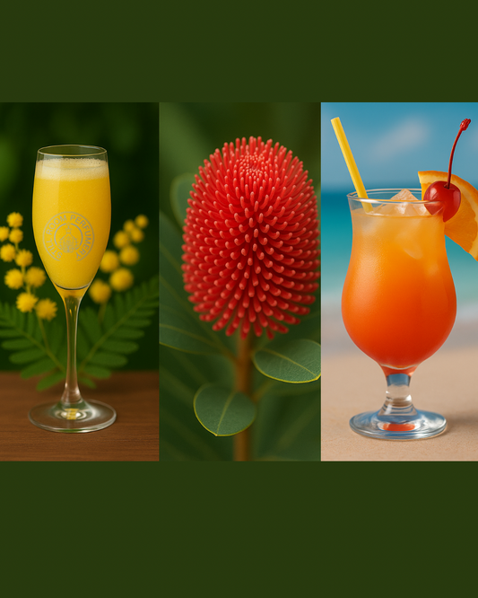 Trio scents Box - 3 x 50g Candle Australian Wildflower, Mimosa Dream, Tropical Temptation